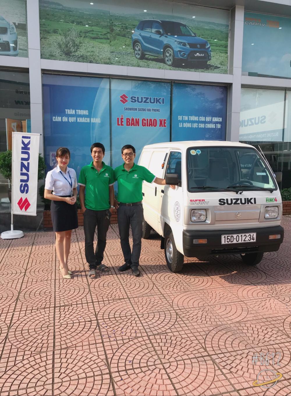 Suzuki 2018 - Bán Suzuki Super Carry Van 2018, màu trắng, giá 290tr, tặng 100% lệ phí trước bạ, 1 thùng bia Lh 0911.935.188