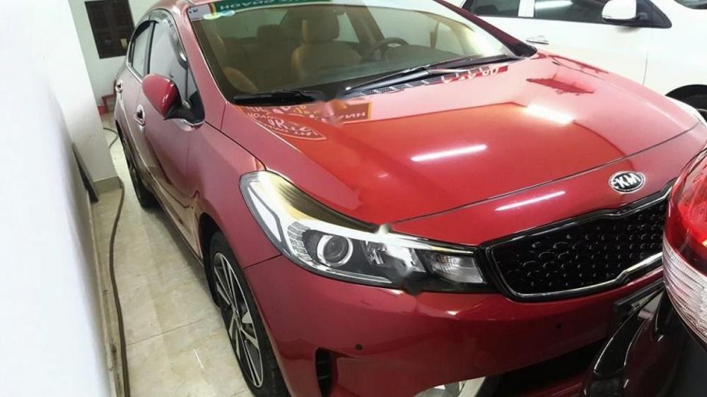 Kia Cerato   1.6 AT 2017 - Bán Kia Cerato 1.6 AT sản xuất năm 2017, màu đỏ, giá 625tr