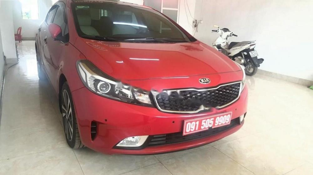 Kia Cerato   1.6 AT 2017 - Bán Kia Cerato 1.6 AT sản xuất năm 2017, màu đỏ, giá 625tr