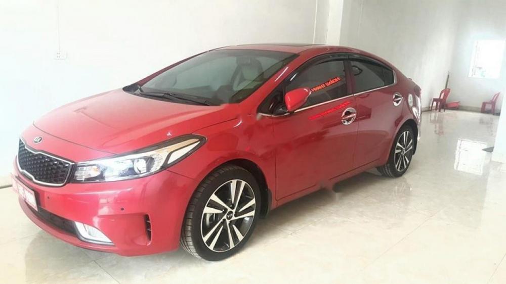 Kia Cerato   1.6 AT 2017 - Bán Kia Cerato 1.6 AT sản xuất năm 2017, màu đỏ, giá 625tr