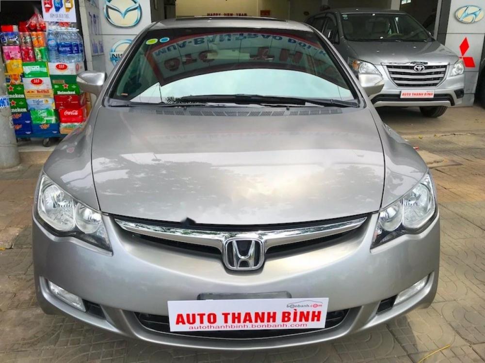 Honda Civic 2.0 2008 - Cần bán gấp Honda Civic 2.0 2008, màu xám số tự động, giá 420tr