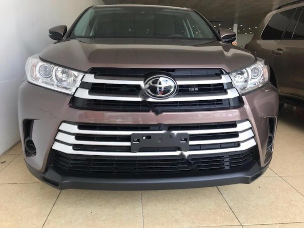 Toyota Highlander LE 2.7 2017 - Bán ô tô Toyota Highlander LE 2.7 2017, màu nâu, nhập khẩu