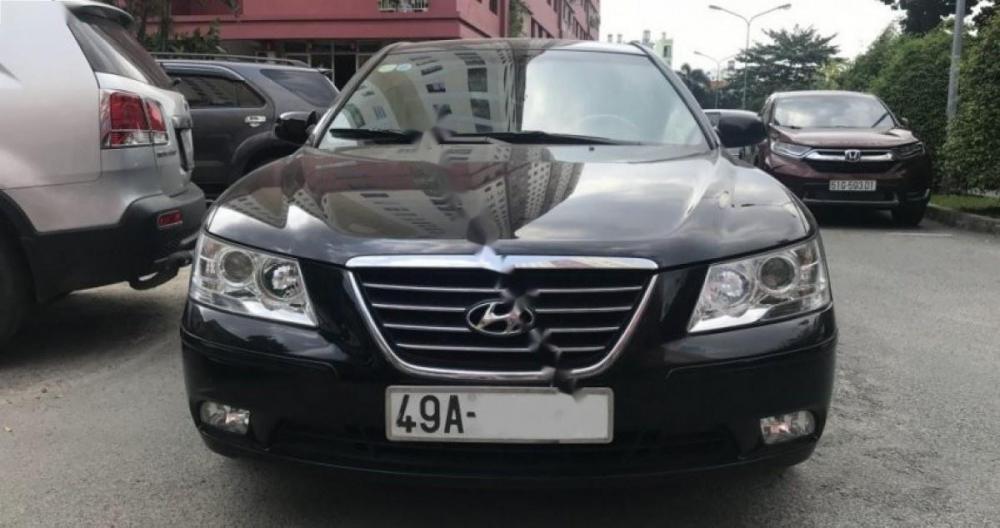 Hyundai Sonata 2.0 AT 2009 - Bán lại xe Hyundai Sonata 2.0 đời 2009, màu đen, nhập khẩu