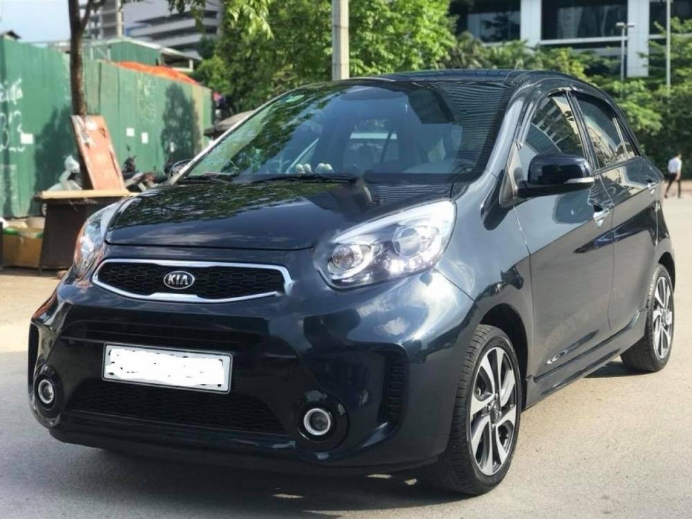 Kia Morning Si AT 2017 - Bán xe Kia Morning Si AT đời 2017, màu xanh lam số tự động