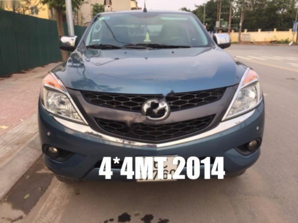 Mazda BT 50 2.2L 4x4 MT 2014 - AUto 183 bán Mazda BT 50 2.2L 4x4 MT đời 2014, màu xanh lam, nhập khẩu