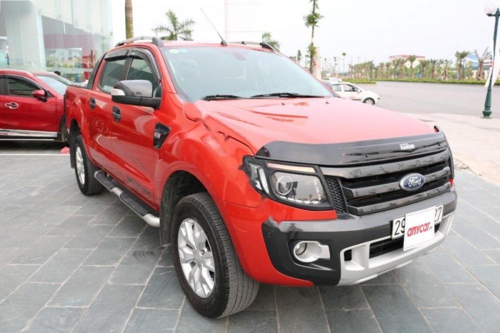 Ford Ranger Wildtrak 3.2L 4x4 AT 2014 - Cần bán lại xe Ford Ranger 3.2AT sản xuất 2014, màu đỏ, nhập khẩu giá cạnh tranh