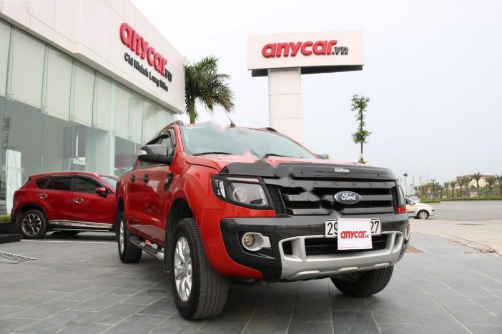 Ford Ranger Wildtrak 3.2L 4x4 AT 2014 - Cần bán lại xe Ford Ranger 3.2AT sản xuất 2014, màu đỏ, nhập khẩu giá cạnh tranh