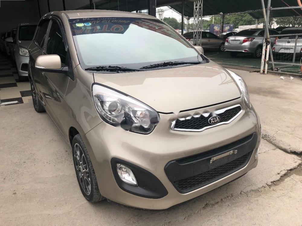 Kia Picanto S 1.25 AT 2014 - Cần bán lại xe Kia Picanto S 1.25 AT năm 2014, màu vàng chính chủ