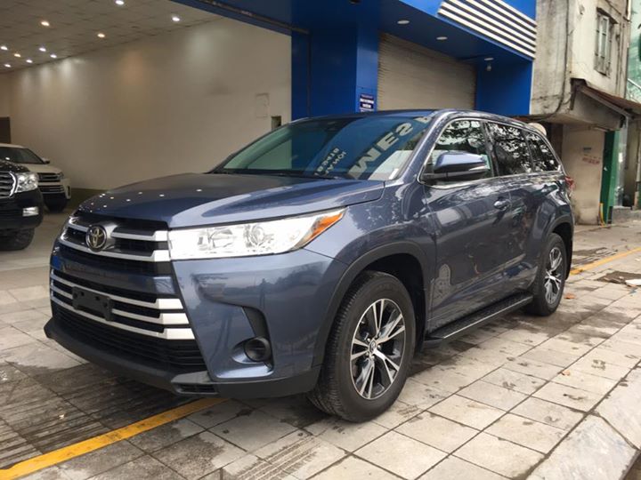 Toyota Highlander 2017 - Cần bán xe Toyota Highlander sản xuất 2017, màu xanh lam, nhập khẩu