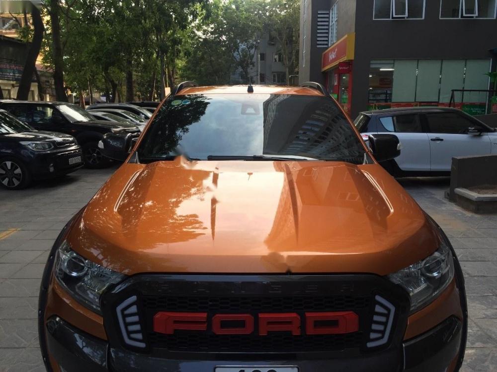 Ford Ranger Wildtrak 3.2L 4x4 AT 2018 - Bán ô tô Ford Ranger Wildtrak 3.2L 4x4 AT năm sản xuất 2018, màu vàng, nhập khẩu nguyên chiếc chính chủ, 890tr