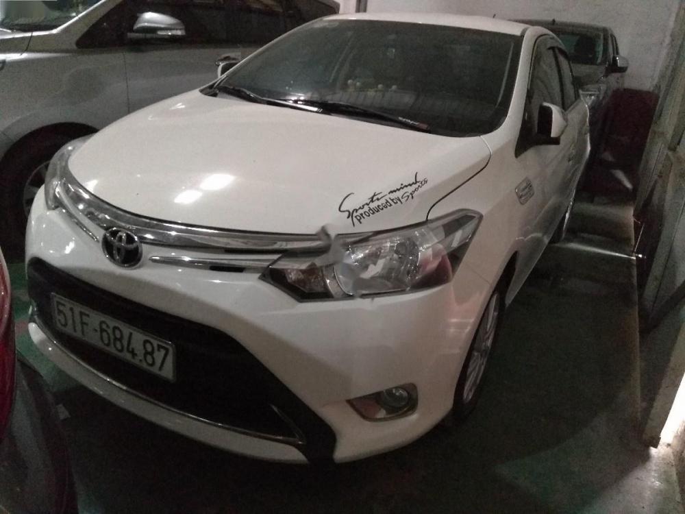 Toyota Vios 1.5E 2016 - Bán Toyota Vios 1.5E năm sản xuất 2016, màu trắng chính chủ