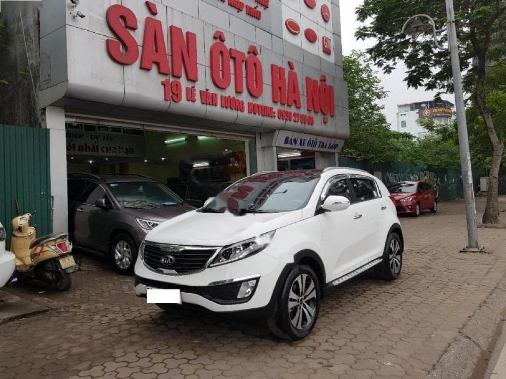 Kia Sportage 2.0 AT 2013 - Cần bán Kia Sportage 2.0 AT đời 2013, màu trắng, nhập khẩu, 650 triệu