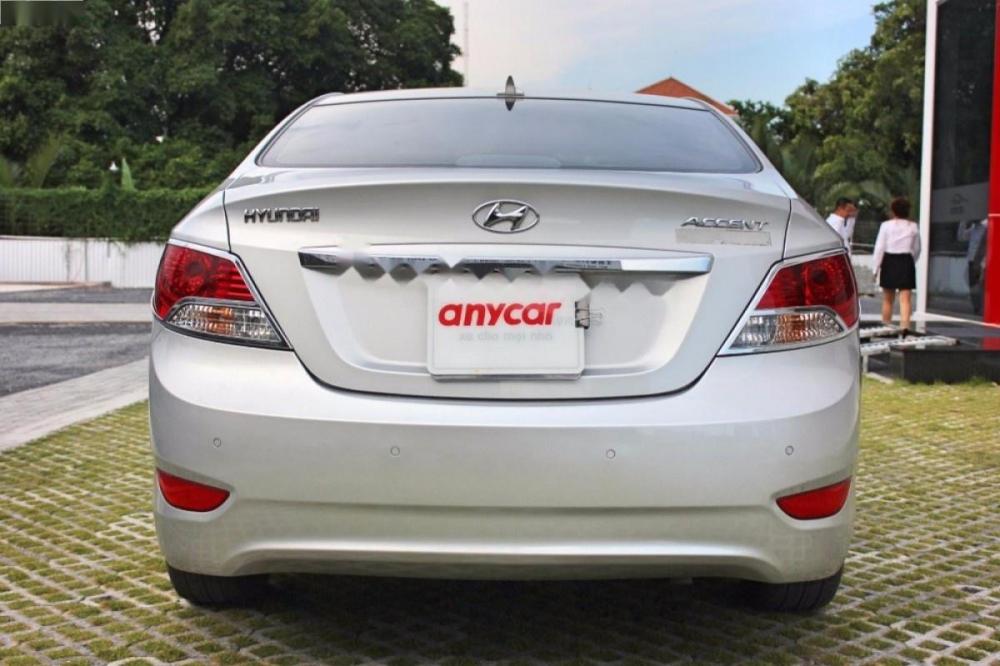 Hyundai Accent 1.4 AT 2012 - Bán Hyundai Accent 1.4 AT đời 2012, màu bạc, xe nhập, giá 416tr