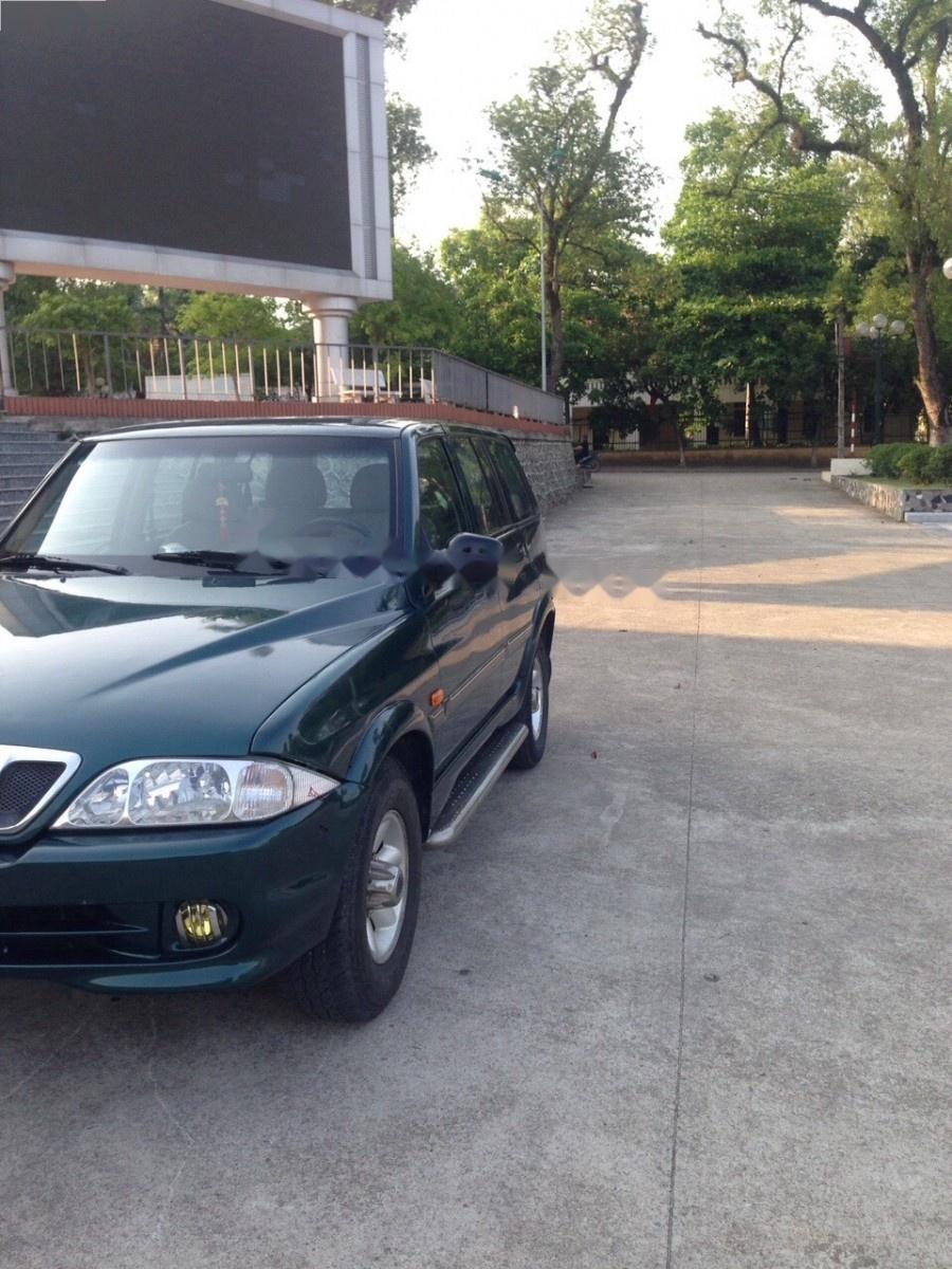 Ssangyong Musso Sx 2002 - Bán xe Ssangyong Musso Sx sản xuất 2002, màu xanh