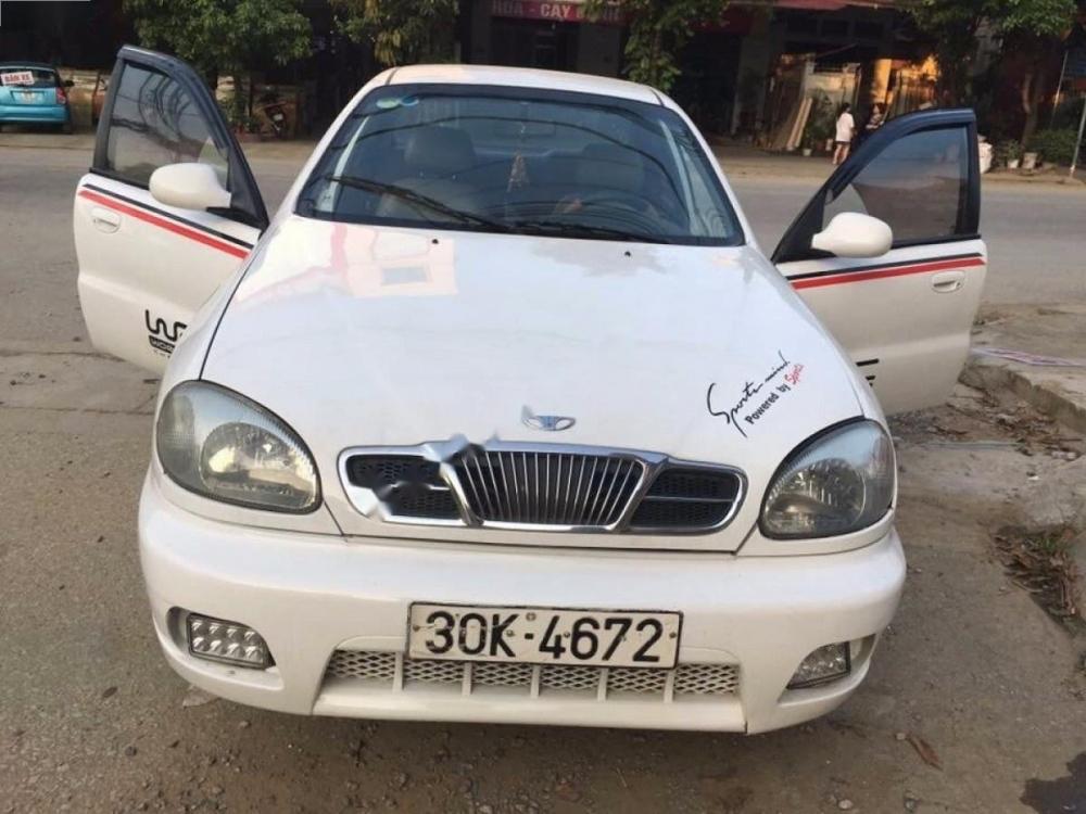 Daewoo Lanos 2003 - Bán Daewoo Lanos năm 2003, màu trắng