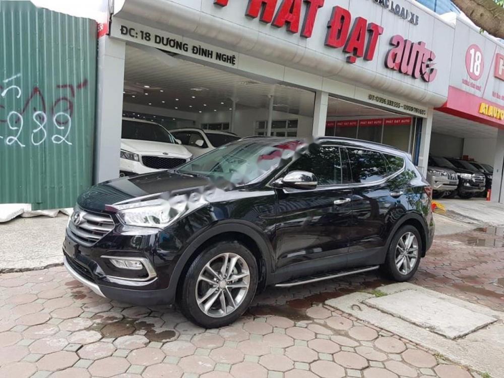 Hyundai Santa Fe 2.2L 4WD 2016 - Bán Hyundai Santa Fe 2.2L 4WD đời 2016, màu đen