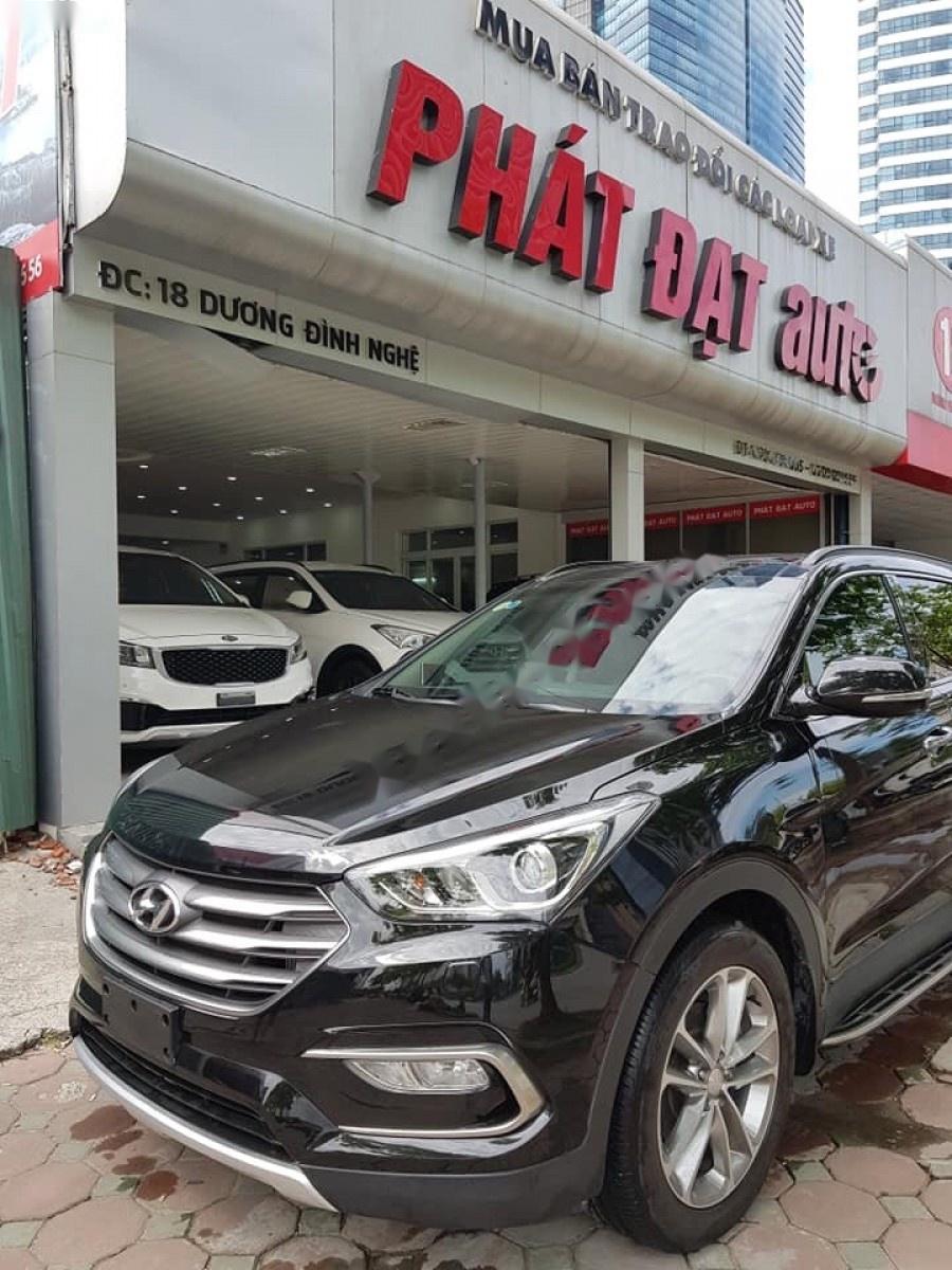 Hyundai Santa Fe 2.2L 4WD 2016 - Bán Hyundai Santa Fe 2.2L 4WD đời 2016, màu đen