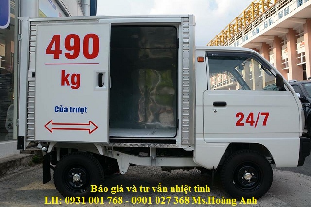 Suzuki Supper Carry Truck   2018 - Bán Carry Truck 490kg -Thùng kín cửa trượt SX 2018