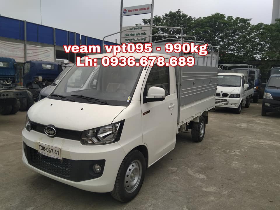 Giá xe tải Veam VPT095 rẻ nhất, tải trọng 990kg, điều hòa, trợ lực, hỗ trợ trả góp