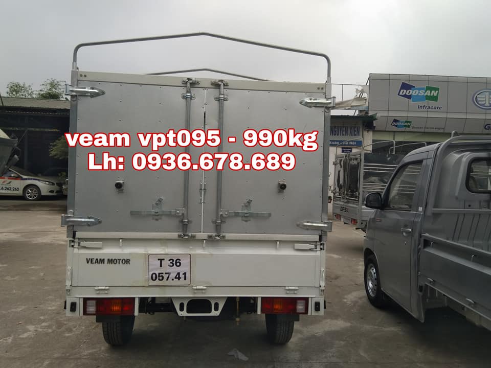 Giá xe tải Veam VPT095 rẻ nhất, tải trọng 990kg, điều hòa, trợ lực, hỗ trợ trả góp
