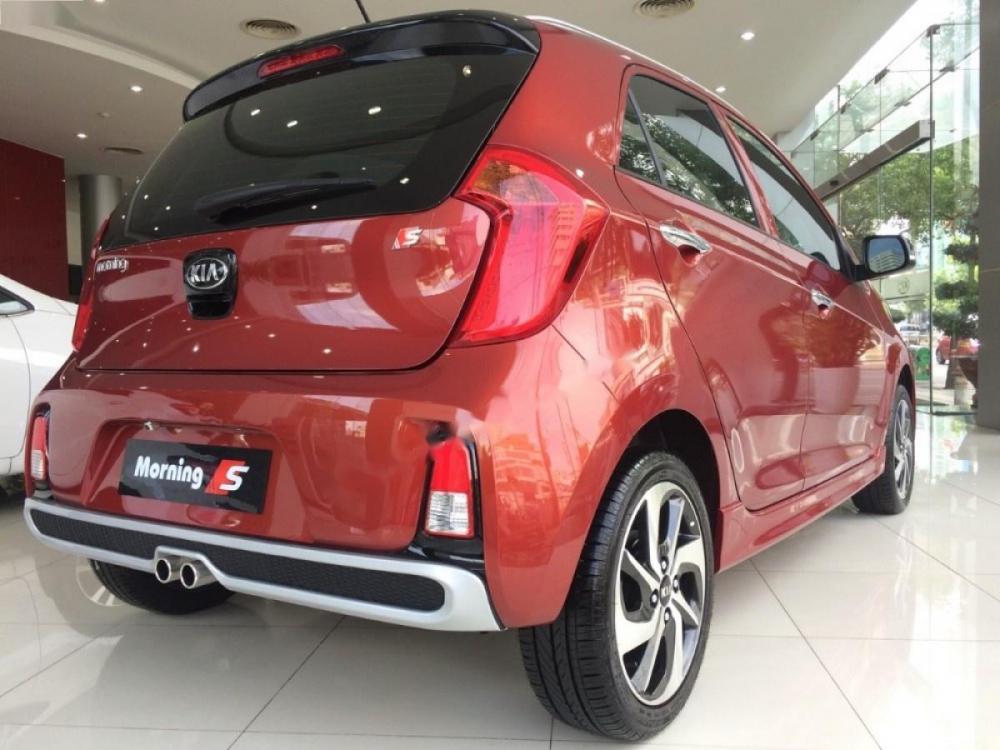 Kia Morning S AT 2018 - Cần bán Kia Morning S AT đời 2018, màu đỏ, 393 triệu