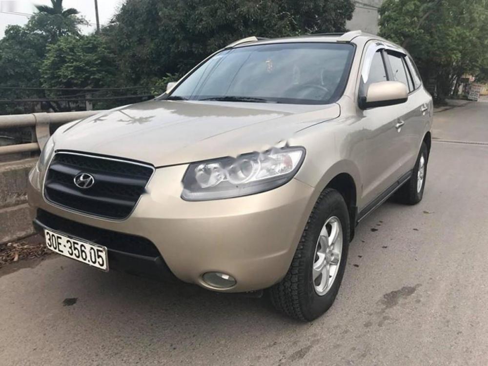 Hyundai Santa Fe 2.2L 4WD 2008 - Bán xe Hyundai Santa Fe 2.2L 4WD sản xuất 2008, màu vàng, nhập khẩu nguyên chiếc