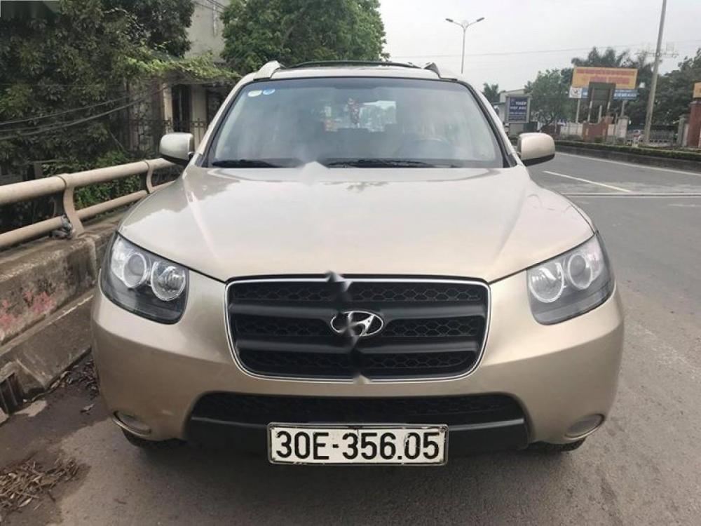 Hyundai Santa Fe 2.2L 4WD 2008 - Bán xe Hyundai Santa Fe 2.2L 4WD sản xuất 2008, màu vàng, nhập khẩu nguyên chiếc