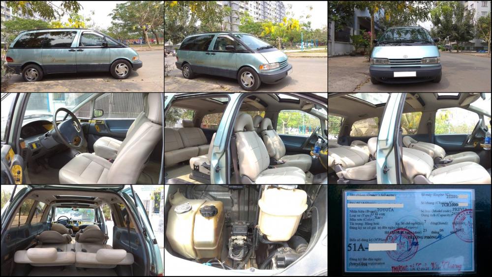 Toyota Previa 2.4LE 1991 - TP HCM - Bán Toyota Previa full option 2 sun-roof, 2 ghế xoay giá 150tr