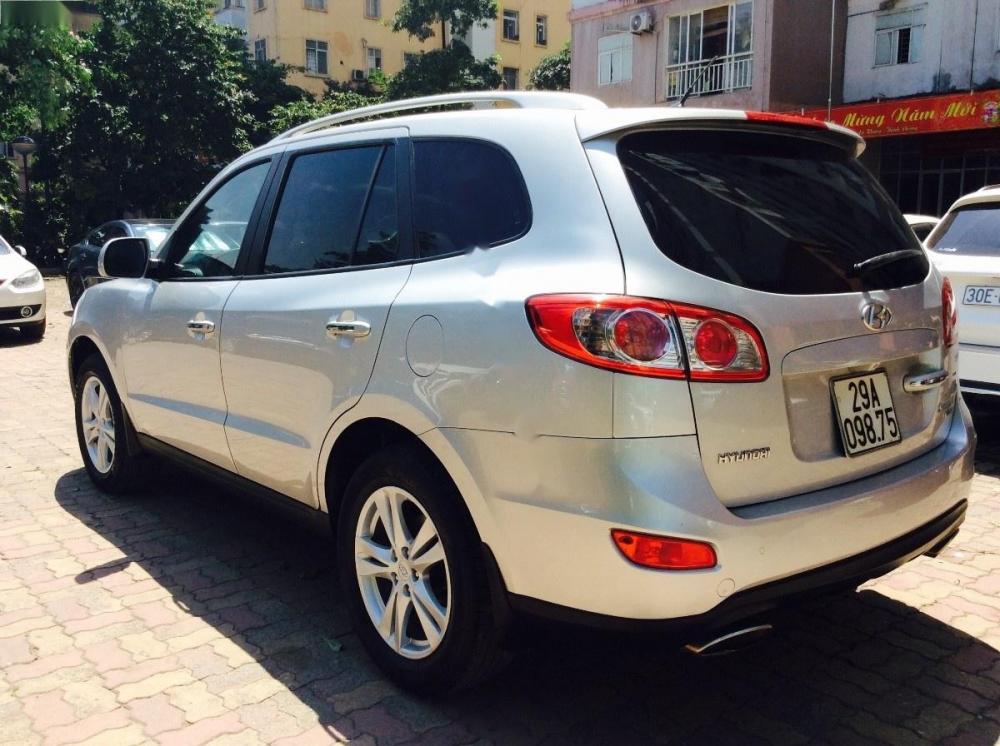 Hyundai Santa Fe SLX 2010 - Bán xe Hyundai Santa Fe SLX 2010, màu bạc, nhập khẩu