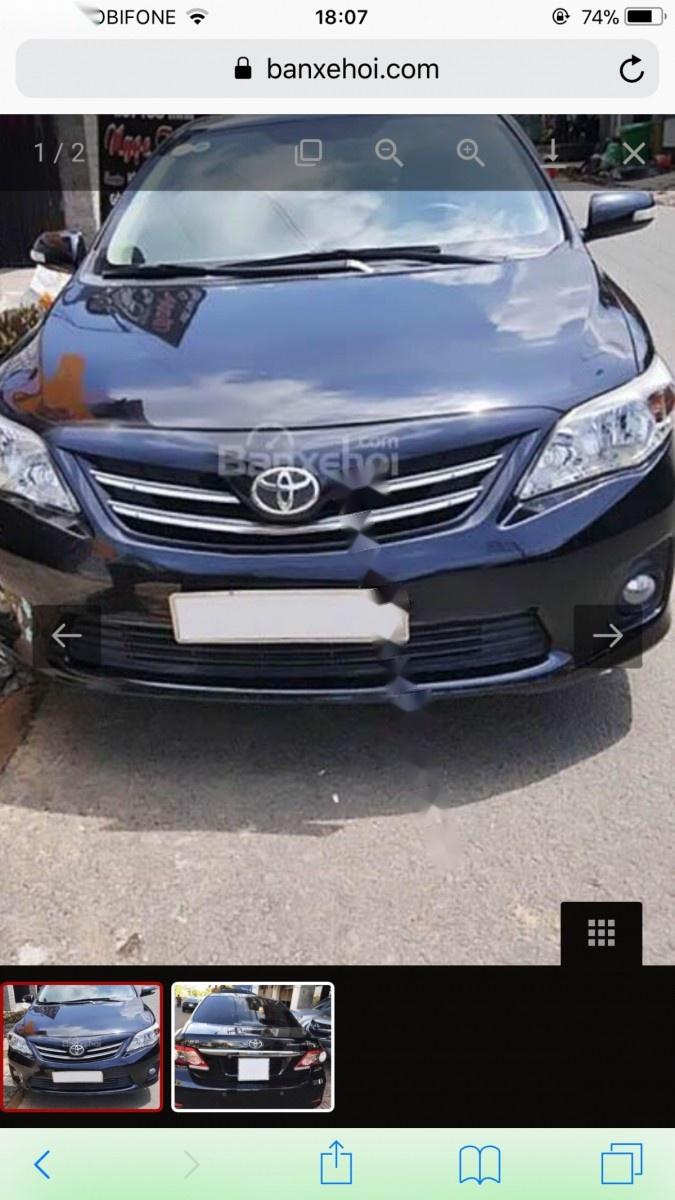 Toyota Corolla altis    2012 - Bán Toyota Corolla altis sản xuất 2012, màu đen, 470tr