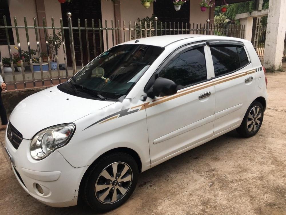 Kia Morning LX 1.1 MT 2010 - Bán Kia Morning LX 1.1 MT đời 2010, màu trắng, giá tốt