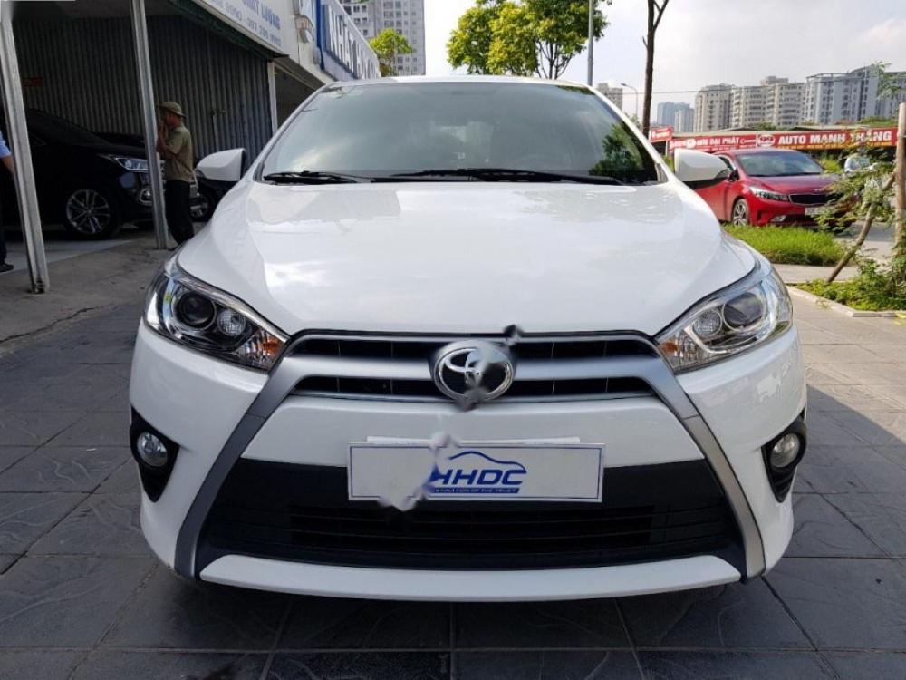 Toyota Yaris 1.5G 2017 - Cần bán xe Toyota Yaris 1.5G năm sản xuất 2017, màu trắng, nhập khẩu