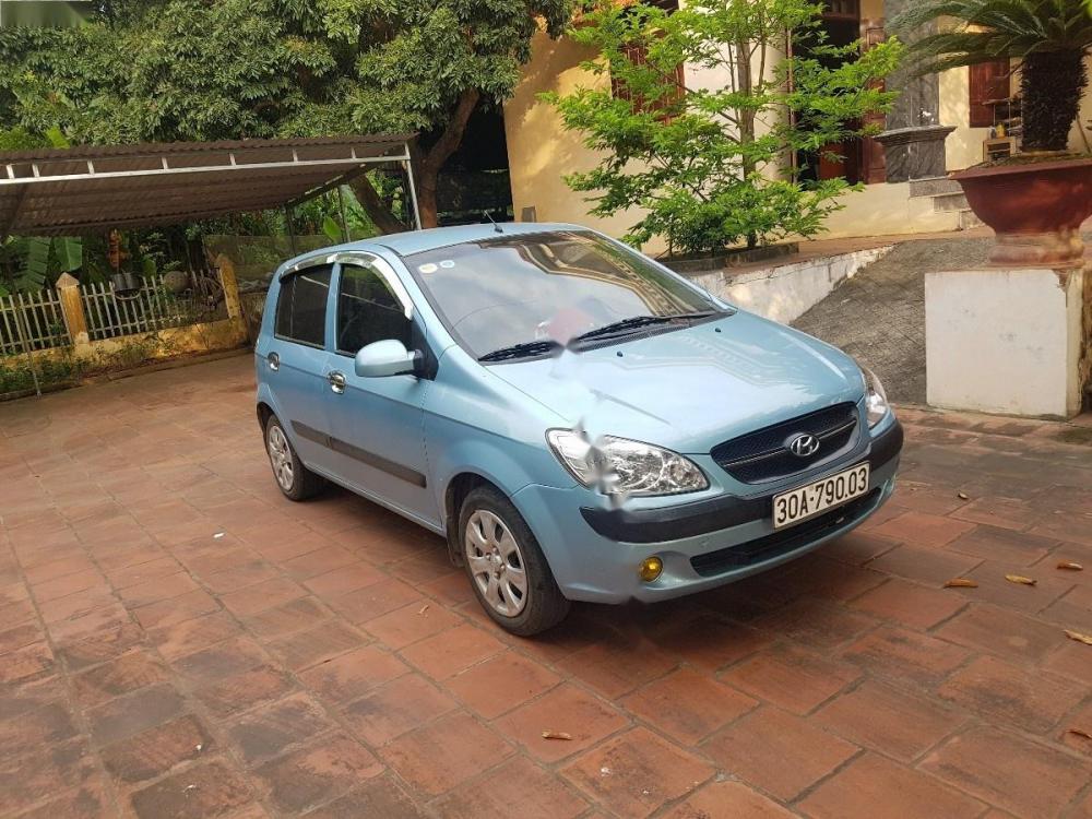 Hyundai Getz 1.1 MT 2009 - Cần bán Hyundai Getz sản xuất 2009, màu xanh lam, xe nhập xe gia đình