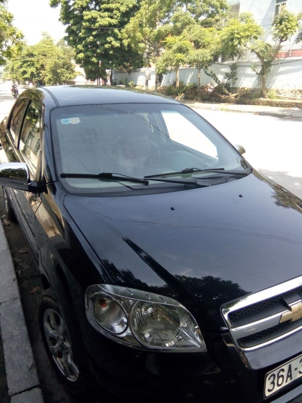 Chevrolet Aveo LX 2014 - Bán xe Chevrolet Aveo 2014 màu đen tại Thanh Hóa