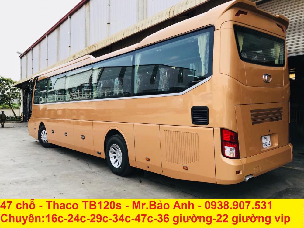 Thaco TB120S 2018 - Giá mua bán 47 chỗ Thaco TB120S, động cơ Weichai mới 2018