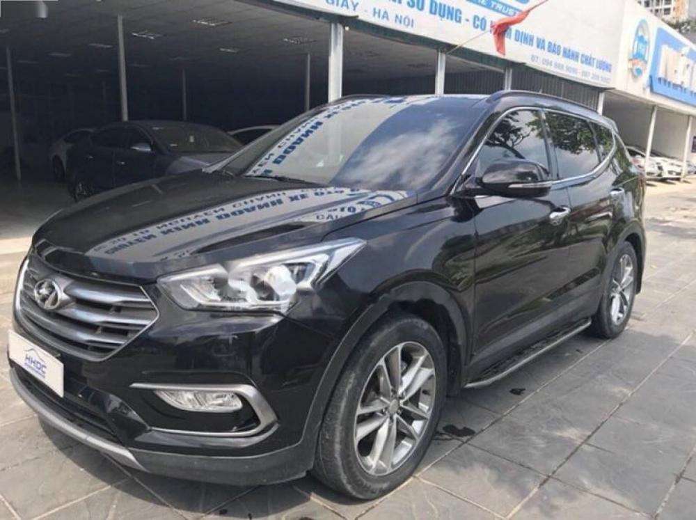 Hyundai Santa Fe 2.2L 4WD 2016 - Cần bán xe Hyundai Santa Fe 2.2L 4WD năm 2016, màu đen