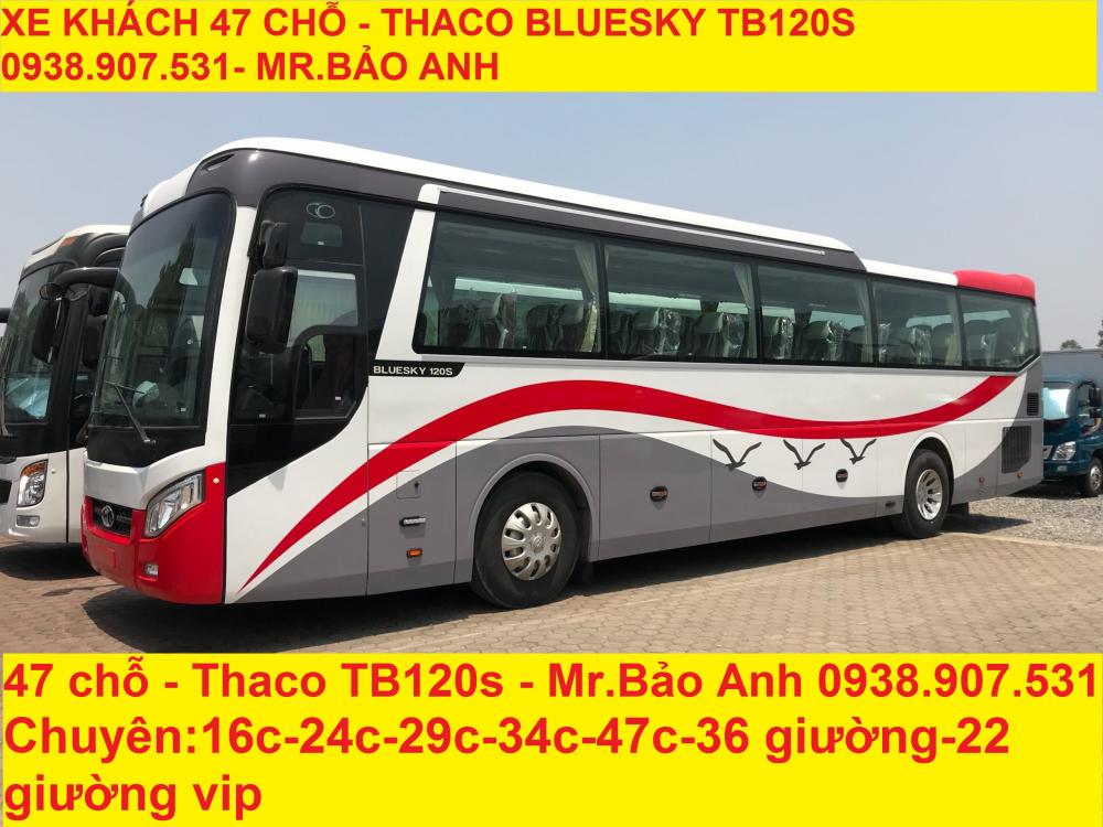 Thaco TB120s 2018 - Bán xe 47 chỗ Thaco Trường Hải TB120S, máy W336 W375