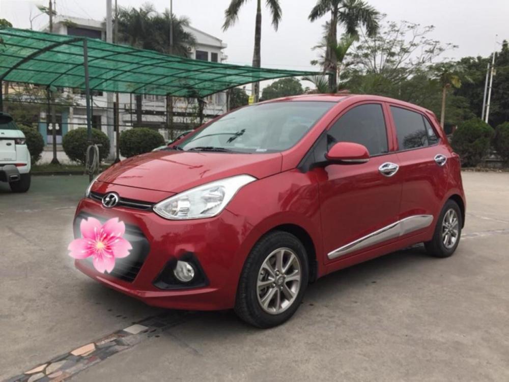 Hyundai Grand i10 1.2 AT   2015 - Cần bán Hyundai Grand i10 1.2 AT năm 2015, màu đỏ, nhập khẩu, giá chỉ 388 triệu