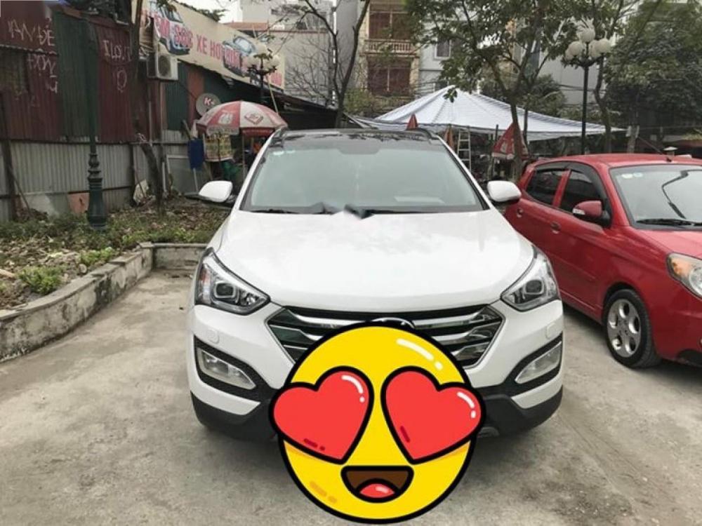 Hyundai Santa Fe 2.4L 2015 - Bán xe Hyundai Santa Fe 2.4L đời 2015, màu trắng, giá 946tr