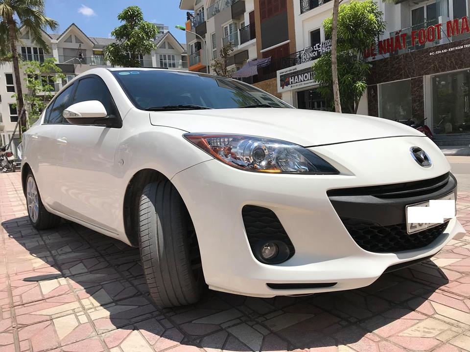 Mazda 3 S 1.6AT  2012 - Bán Mazda 3S 1.6AT đời 2012, màu trắng, cực đẹp