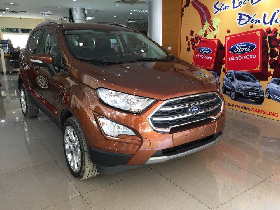 Ford EcoSport 1.5 titanium 2018 - Bán ô tô Ford EcoSport 1.5 titanium đời 2018, màu nâu lướt nhẹ như chưa lăn bánh