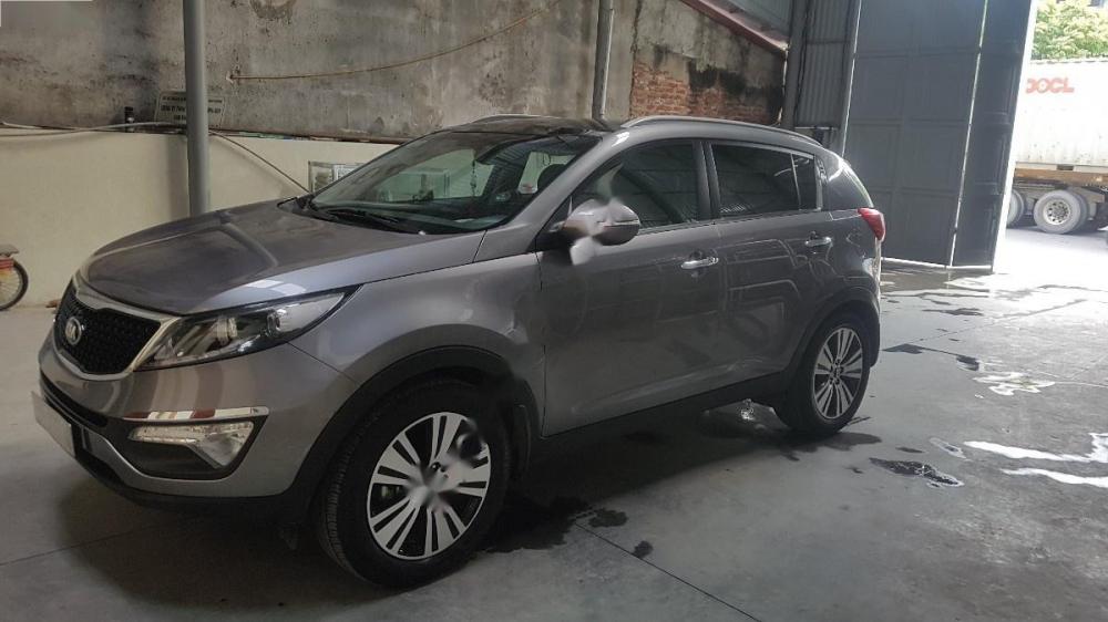 Kia Sportage 2.0 AT 2015 - Bán Kia Sportage 2.0 AT sản xuất năm 2015, màu bạc, nhập khẩu 