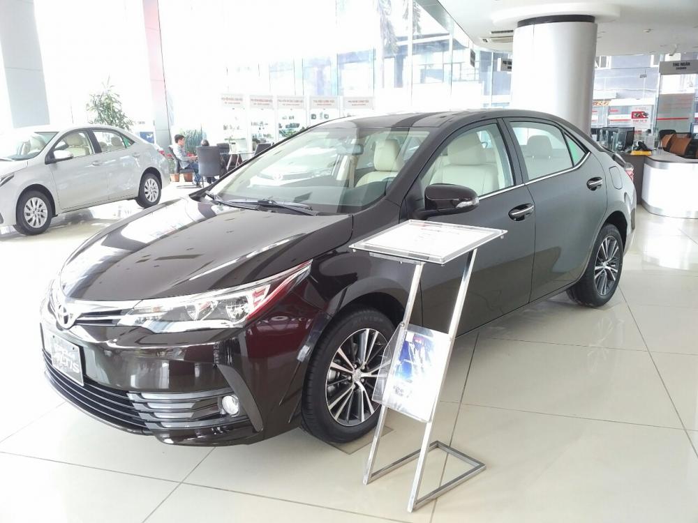 Toyota Corolla altis 1.8G CVT 2018 - Bán Toyota Corolla Altis 1.8G CVT 2018 - màu nâu, bản full option - Xe giao ngay. Hotline: 0898.16.8118