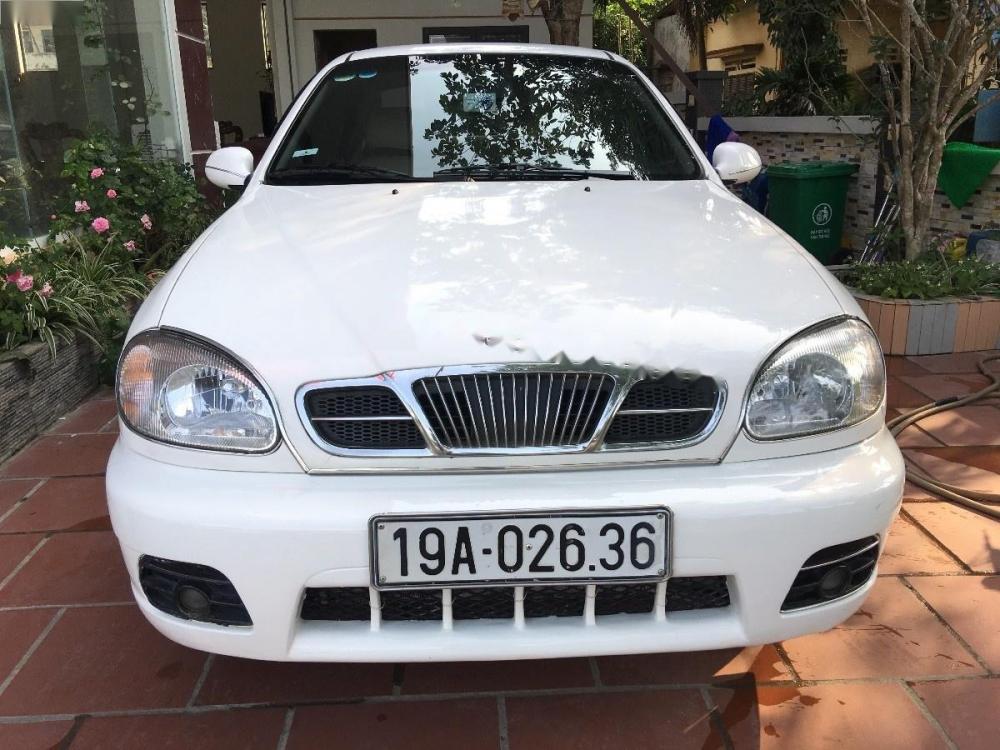 Daewoo Lanos SX 2002 - Bán Daewoo Lanos 1.5 đời 2002, màu trắng