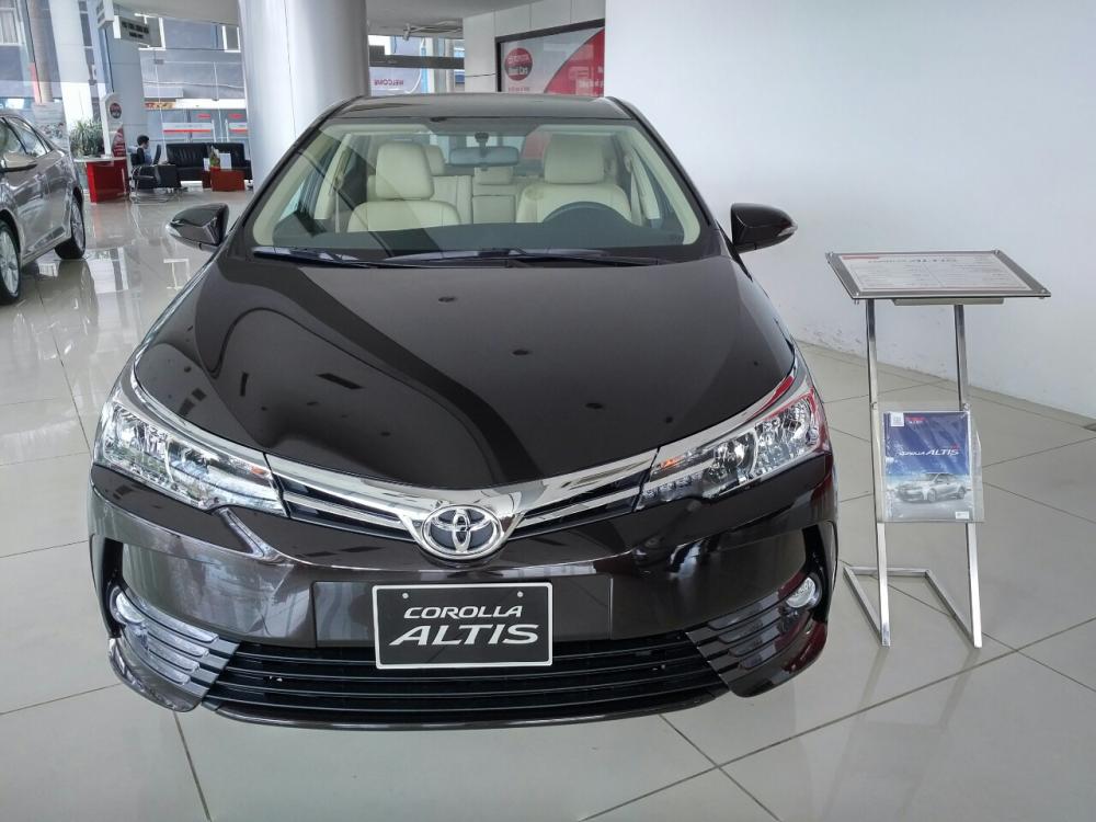 Toyota Corolla altis 1.8G CVT 2018 - Bán Toyota Corolla Altis 1.8G CVT 2018 - màu nâu, bản full option - Xe giao ngay. Hotline: 0898.16.8118