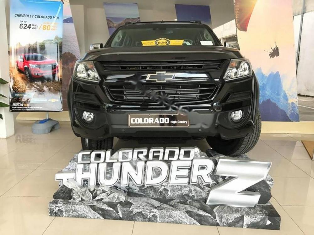 Chevrolet Colorado 2.8 High Country 2018 - Bán Chevrolet Colorado 2.8 High Country sản xuất năm 2018, màu đen, xe nhập, 839tr