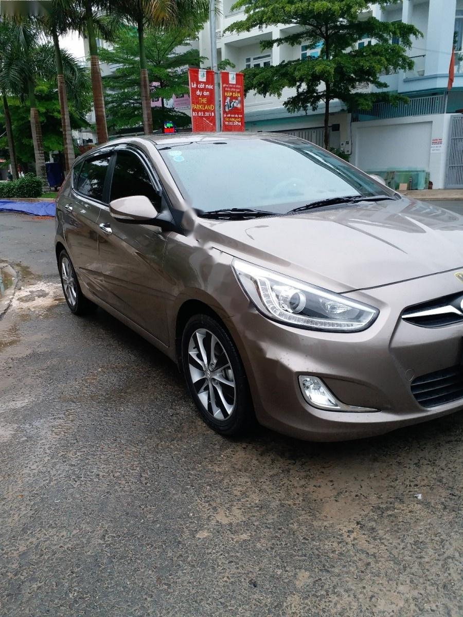 Hyundai Accent 1.4 AT 2014 - Bán Hyundai Accent 1.4 AT 2014, màu nâu, xe nhập còn mới