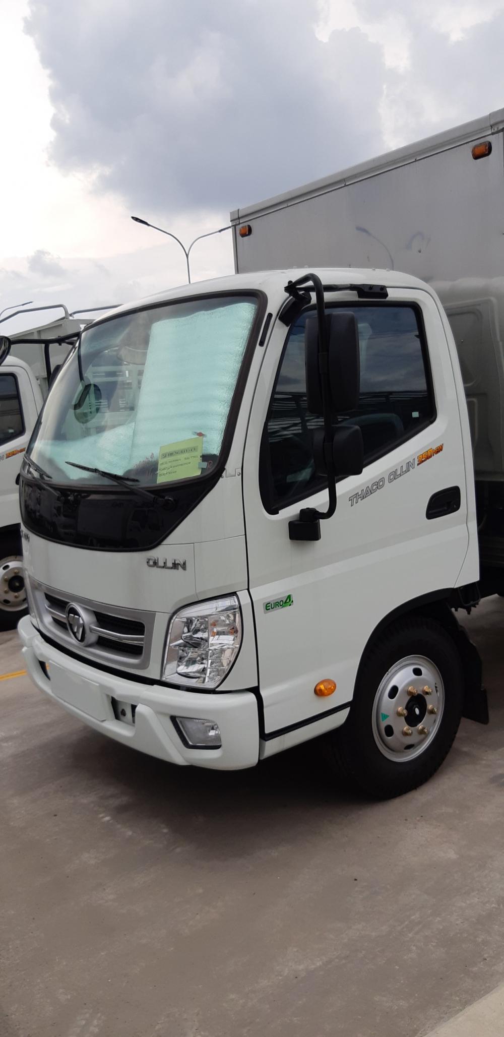 Thaco OLLIN 350  2018 - Bán Thaco Ollin 350 new, tải trọng 2150kg- 3490kg, máy Isuzu, euro4 năm sản xuất 2018, màu trắng, xe nhập