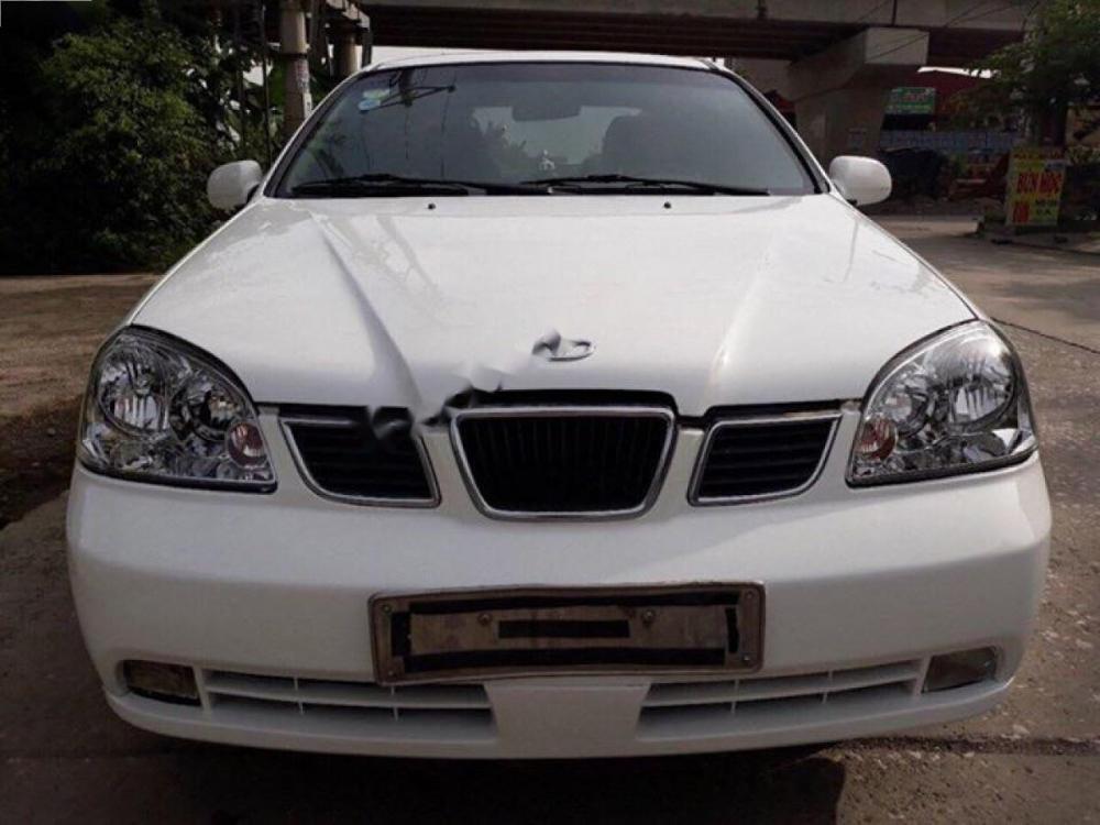 Daewoo Lacetti EX 1.6 MT 2004 - Bán ô tô Daewoo Lacetti EX 1.6 MT đời 2004, màu trắng