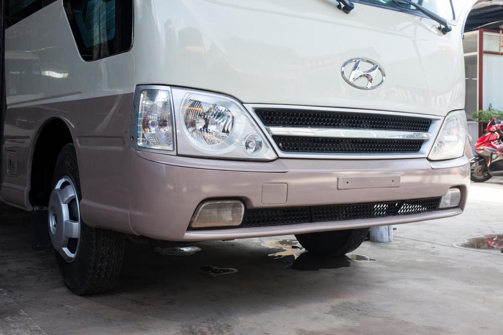 Hyundai County 2010 - Bán xe 29 chỗ Hyundai County 2010 của nhà máy 3/2, đời 2010 màu ghi vàng tại TPHCM